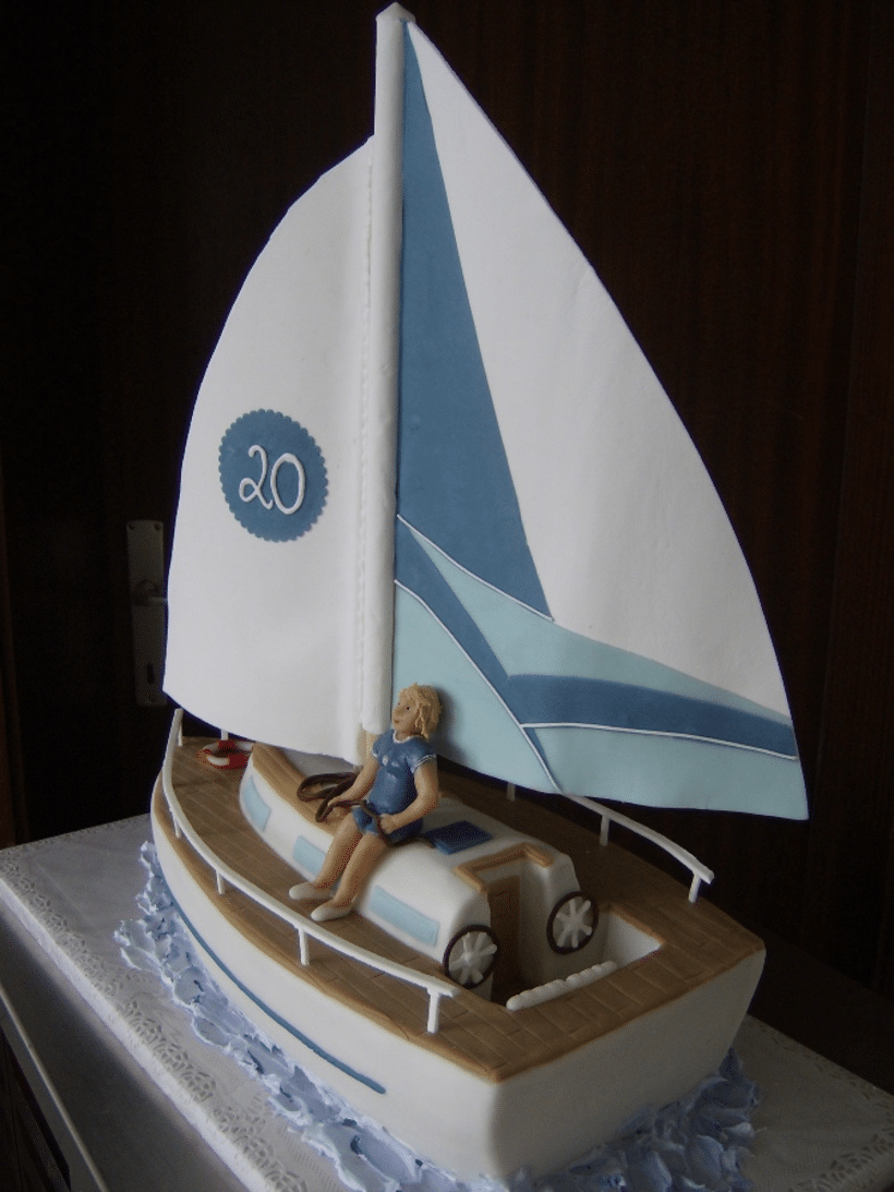 Geburtstagstorte bestellen 3D Torten - Segelboot