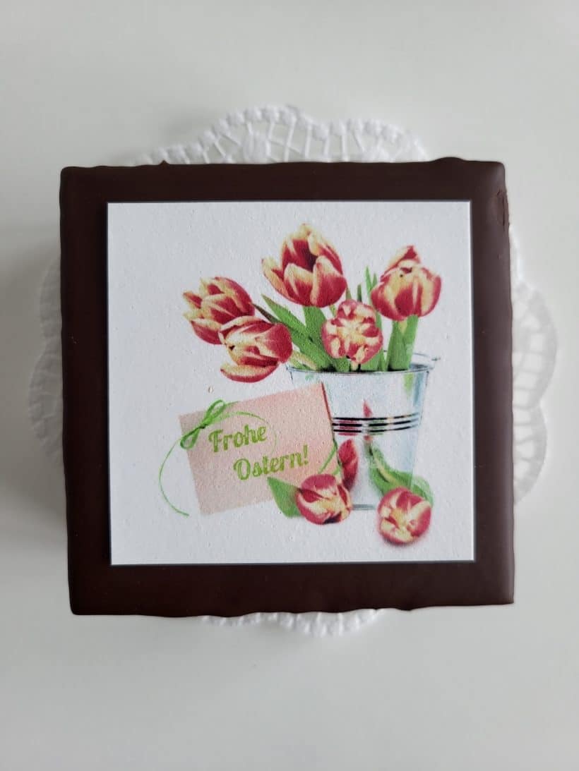 Torte für Ostern - Frohe Ostern Tulpen